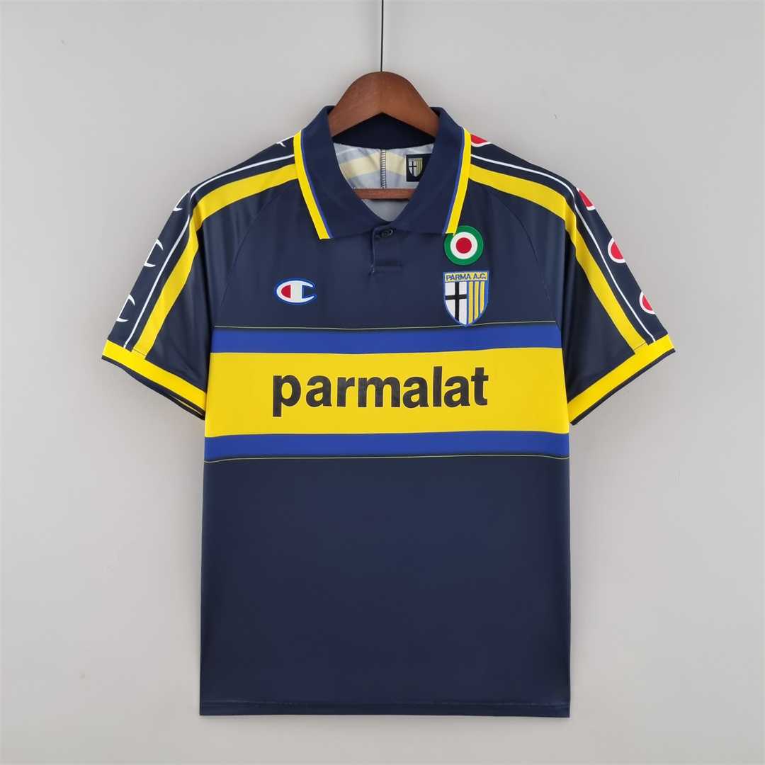 AAA Quality Parma 99/00 Away Dark Blue Soccer Jersey